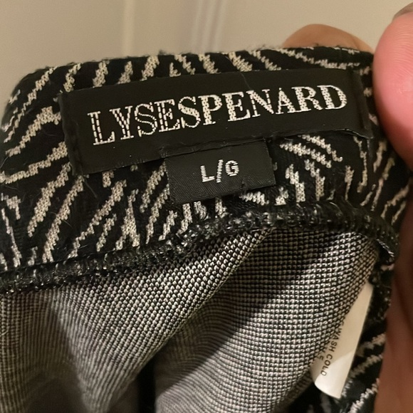 Lyse Spenard stretchy black and white pencil skirt 1990s y2k - Picture 6 of 6